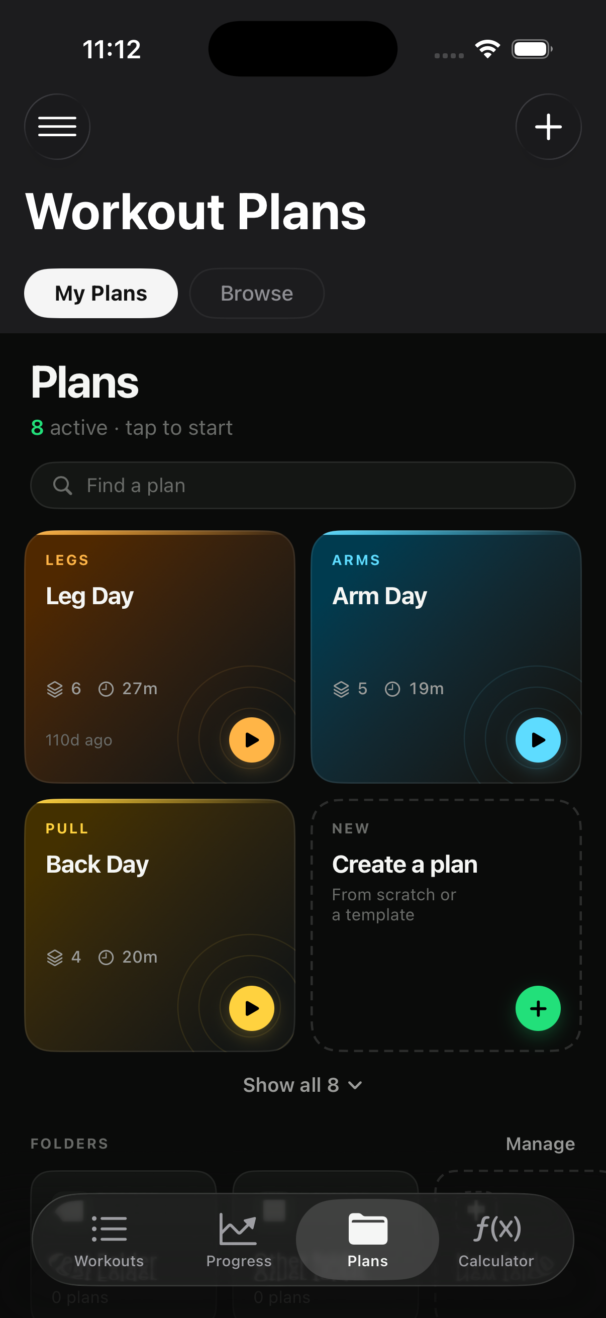 Lift Heavy workout plans and templates